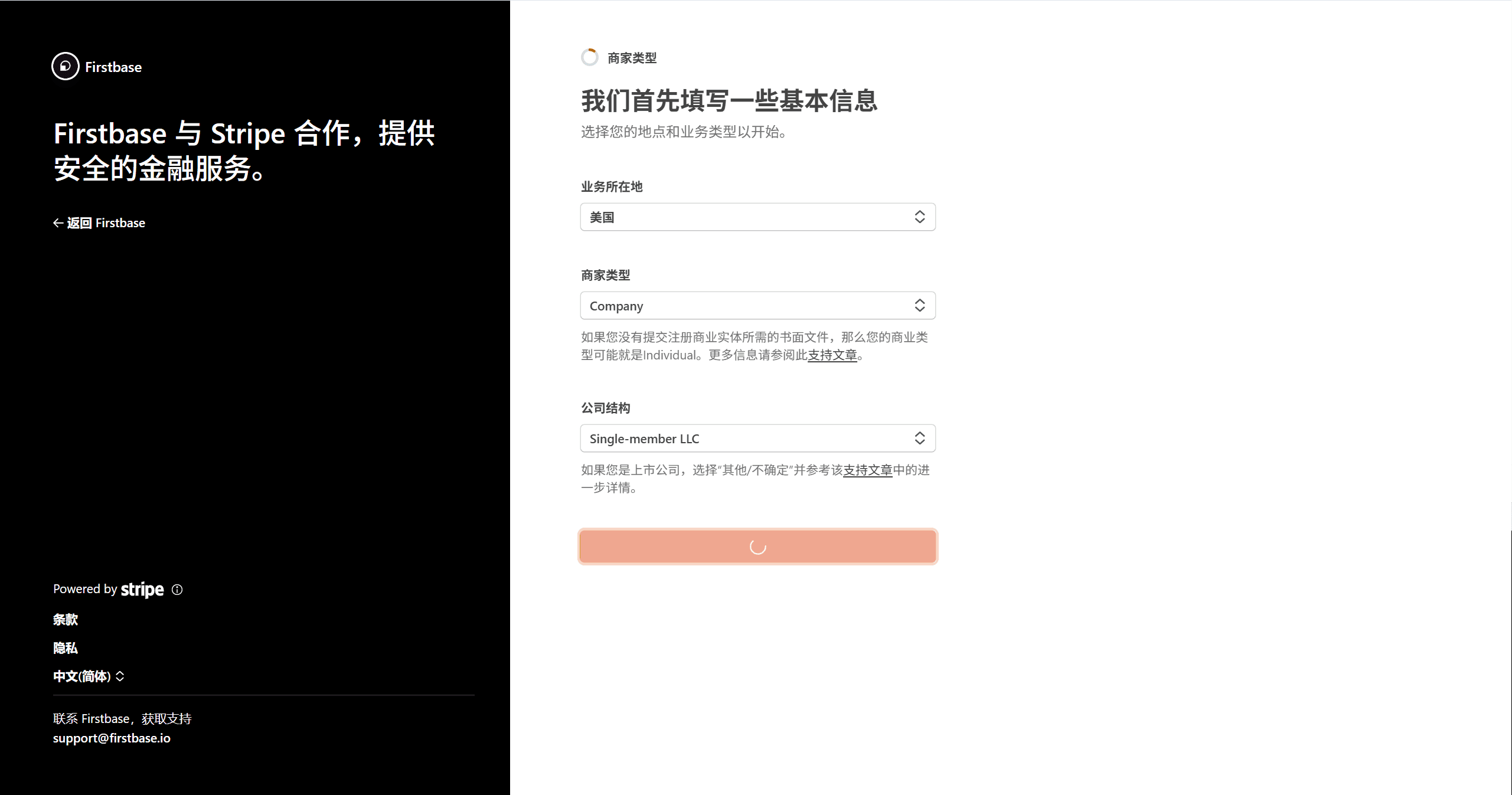 我按公司真实结构选择美国 Company 与 Single-member LLC